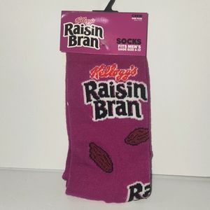 Kellogg's Raisin Bran Crew Socks/ Graphic Novelty Crew Socks